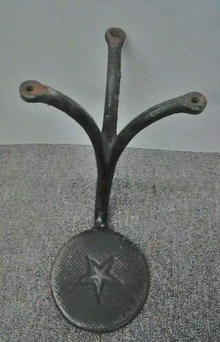 Vintage " Star " Cast Iron Horse Buggy/carriage Step Steampunk