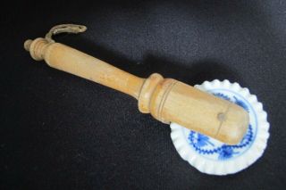 Antique Timber & Porcelain Pastry Cutter – Kitchenalia