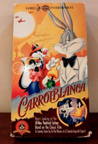 Looney Tunes Carrotblanca (vhs,  1996) Rare Oop Release Bugs Bunny
