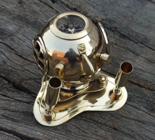 Antique Maritime Nautical Brass Sea Diver 