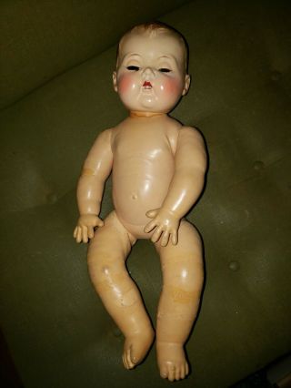 Vintage 1950s American Character Baby Doll Magic Skin Body