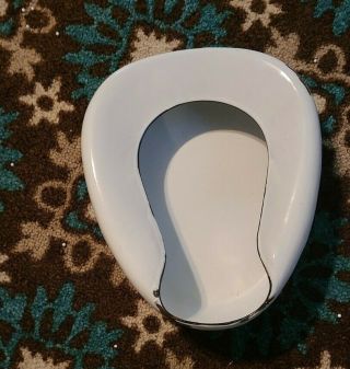 Vintage White Metal Porcelain Enamel Urinal Bed Pan