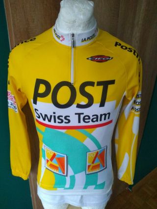 Ciegi Switzerland La Post Swiss Team Cycling Shirt Vintage Maglia Jersey Rare