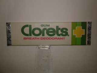 Vtg Rare American Chewing Gum Wrapper Stick Clorets