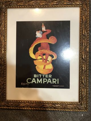 Bitter Campari By Cappiello Vintage Art Poster On Paper Or Canvas Giclee