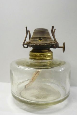 Vintage Glass Eagle Brass Burner Oil Kero Lamp Lantern
