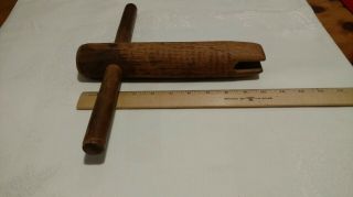 Antique Rope Bed Tightener Wrench.  Hand Carved.  Sturdy.