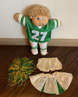 Cabbage Patch Doll Vintage 1985 Boy W/ Light Brownish Hair Blonde And Blue Eyes