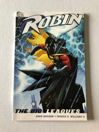 Robin The Big Leagues Rare Oop Paperback Tpb/graphic Novel Beechen Dc Comic 2008