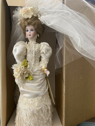 1987 Gorham Valentine’s Ladies Bride Doll Marianna 255/2500 Pamella Valentine