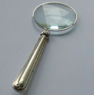 Henry Wigfull Sheff 1928 Hm Sterling Silver Handle Magnifying Glass George V