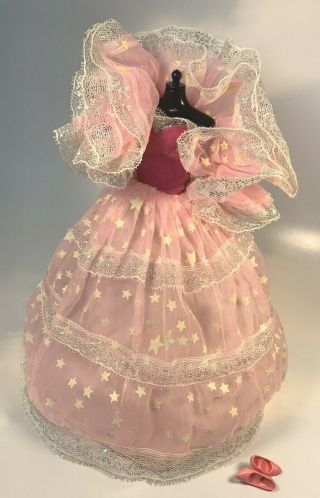 1985 Dream Glow Barbie Doll Clothing Dress & Wrap Parasol Cover 2248