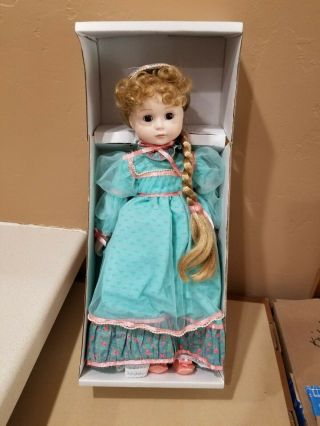 Gorham Rapunzel Porcelain Musical Doll 1988 16 " Tall Fondest Memories - Vintage