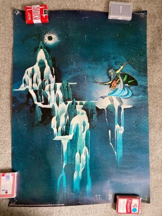 Ultra Rare Uriah Heep Poster By Roger Dean Big O Ga9 Demons And Wizards