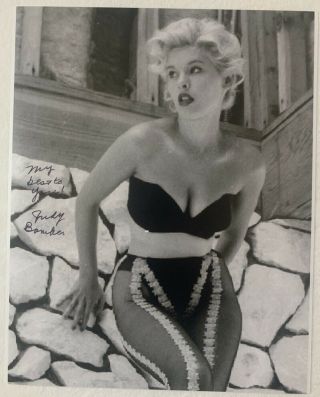 Judy Bamber Hand Signed 8x10 Photo Autographed Sexy Rare Actress Model