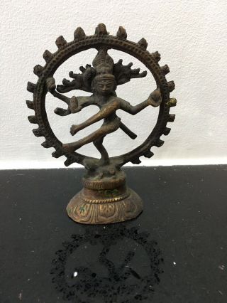 Vintage Bronze Figure Of Shiva Nataraja Lord Of The Dance