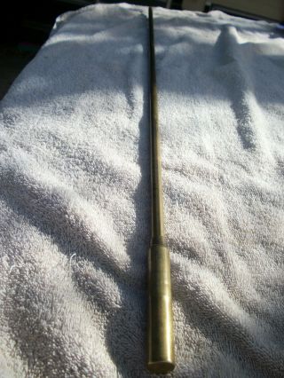 Antique Take Apart Shot Gun Or Double Rifle Brass Cleaning Rod 1889 - Decatur Ill.