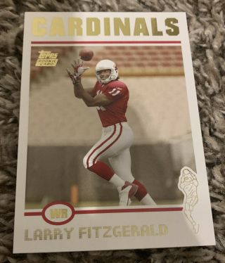 Larry Fitzgerald 2004 Topps 360 Rookie Card Gold Arizona Cardinals Nfl Rare