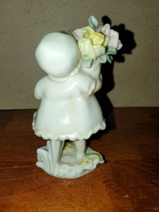Antique Karl Ens Volkstedt Flower Girl Figurine 3