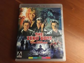 The Zero Boys (blu - Ray/dvd,  2016,  Arrow Video,  W/ Booklet,  Rare Oop,  Read)