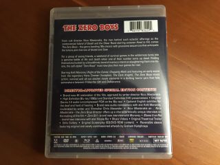 The Zero Boys (Blu - Ray/DVD,  2016,  Arrow Video,  W/ Booklet,  Rare OOP,  Read) 2