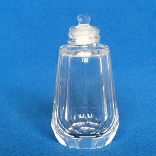 1920 Solid Silver Topped Cut Glass Perfume Bottle with Stopper 2