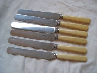 Stunning Set Of 6 Vintage Mappin And & Webb Cutlery Knives Sheffield Trustworthy