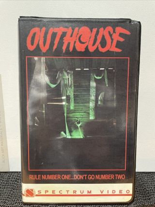 Rare Outhouse Vhs Big Box Clamshell Slasher Horror