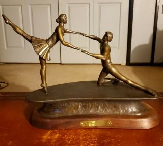 H.  H Robinson Rare Vintage Bronze Statue Signed By The Artist & 1/10 (ballet)