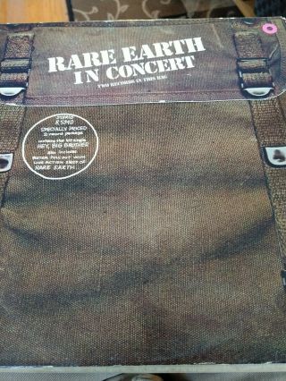 " Rare Earth In Concert ",  Vinyl Double Lp Record Album,  1971 Pristine Condion.