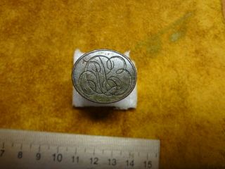 Antique Bronze Wax Seal Stamp.  17 - 18 Century.  The Russian Empire.