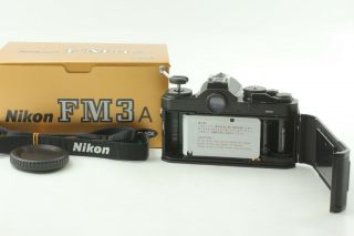 【rare Unused】 Nikon Fm3a Black 35mm Slr Film Camera Body From Japan