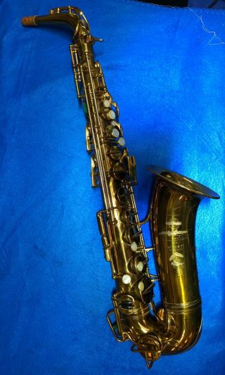 RARE 1935 Selmer Paris Radio Improved Alto Saxophone w/Vintage Selmer Mouthpiece 2