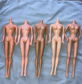 5 Vintage Barbie Bodies In Need Of Heads