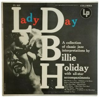 Rare Jazz Billie Holiday - Lady Day Lp Nm - /nm 6 - Eye First Dg Mono