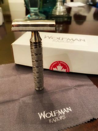 Lassc Bbs - 1 Wolfman Stainless Steel Ss Double Edge De Safety Razor - Very Rare