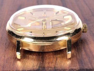 Vintage Omega Automatik 18K 750 solid Gold Ref.  1011 cal.  1022 Day - Date 60 ' s rare 6