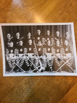 Rare Vintage Photograph Grand Forks High Hockey Team 1930 1931