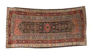 Large Azerbaijan Rare Kuba Shirvan Caucasian Antique 19th C.  Wool Kazak Carpet