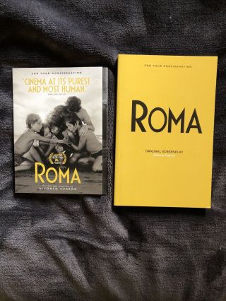 Roma Fyc Full Length Movie Netflix Promo Screener Rare Dvd & Screenplay - Cuaron
