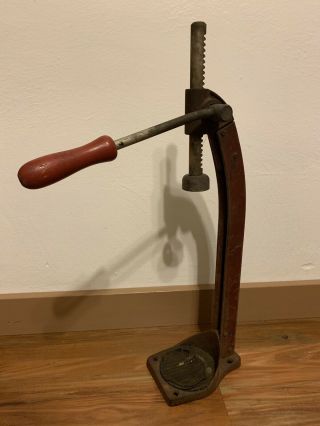 Antique Homebrew Bottle Capper Tool Stand