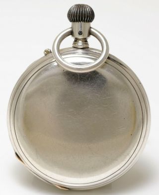 Rare Antique Silver FIRST LONGINES CHRONOGRAPH Pocket Watch - Chester 1880 3