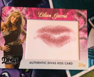 Lilian Garcia Wwe 2014 Topps Authentic Kiss Card Rare