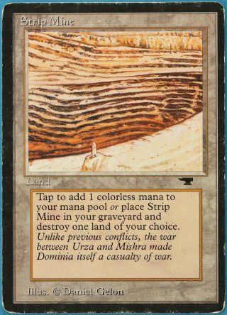 Strip Mine (d Tower) Antiquities Heavily Pld Uncommon Card (175981) Abugames