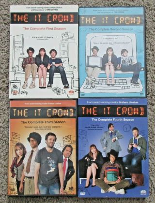 The It Crowd The Complete Series Seasons 1 2 3 4 Dvd Set Rare 1 - 4 First Second