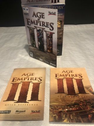 Age Of Empires Iii 3 For Apple Mac War Strategy Rts Game - Rare Box Only