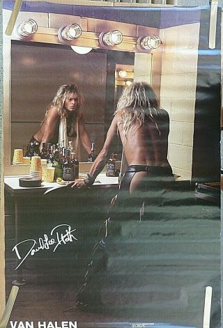 Rare David Lee Roth Van Halen 1982 Vintage Music Poster