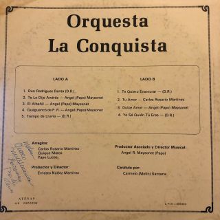 ORQUESTA LA CONQUISTA - DULCE AMOR [SALSA PUERTO RICO] VERY RARE 2