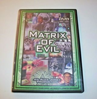 Alex Jones Infowars Dvd Matrix Of Evil,  Rare