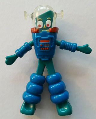 Vintage Gumby Robot Action Figure 1996 Rare Superflex Incredible Adventures